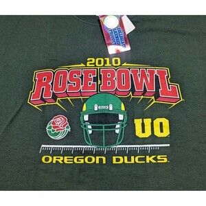Oregon Ducks T-Shirt Football Rose Bowl 2010 University of Oregon XL NWT
